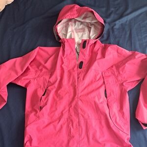 L.L. Bean Hot Pink Waterproof Hooded Jacket